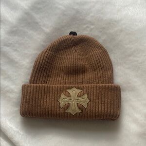 Chrome Hearts Brown Knit Beanie OPEN TO OFFERS